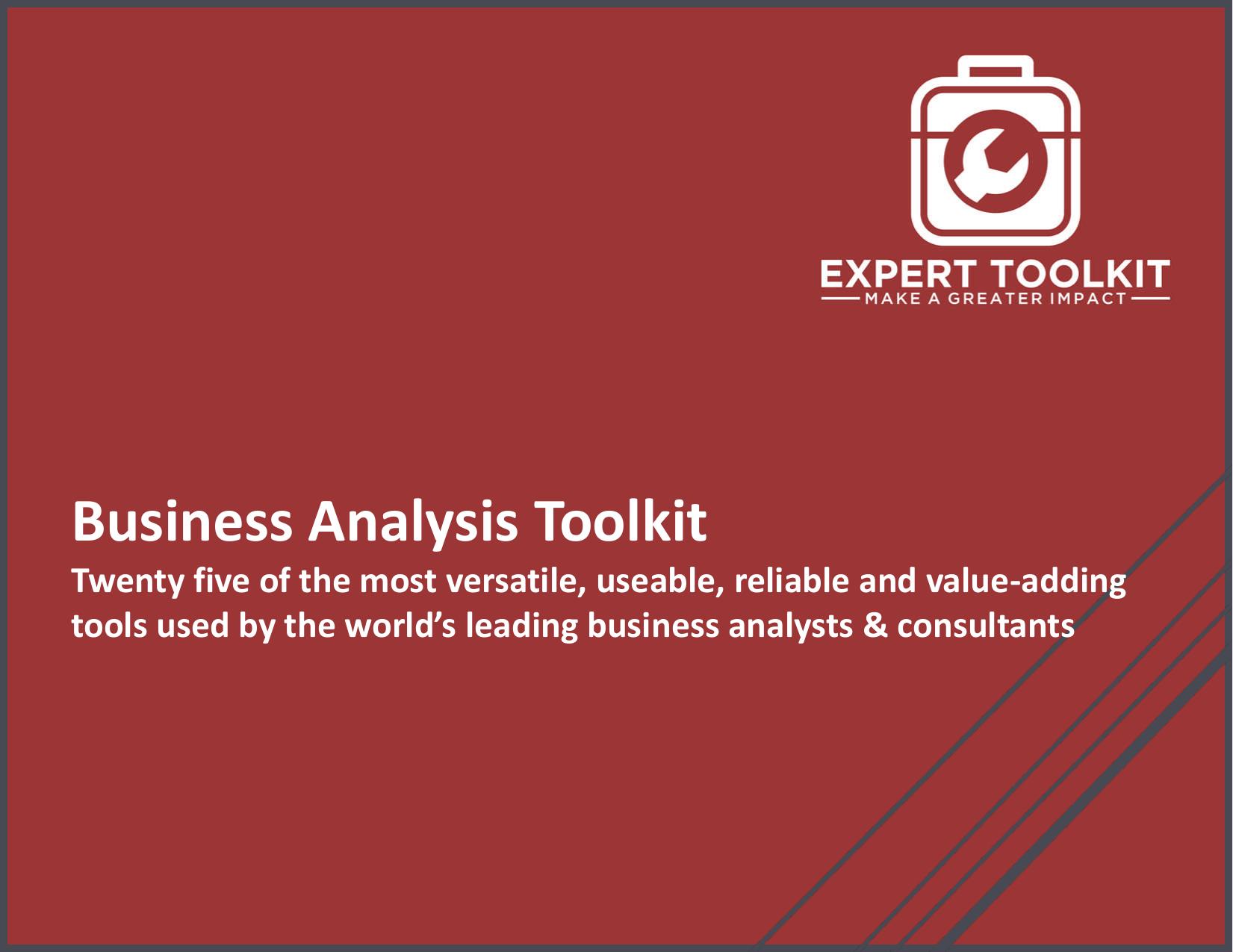 The Business Analysis Toolkit by Expert Toolkit