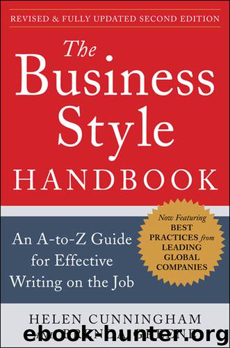 The Business Style Handbook by Helen Cunningham & Brenda Greene