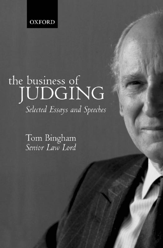 The Business of Judging: Selected Essays and Speeches by Unknow