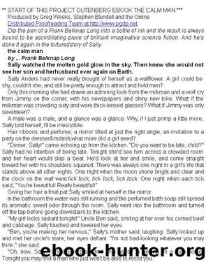 The Calm Man by Frank Belknap Long