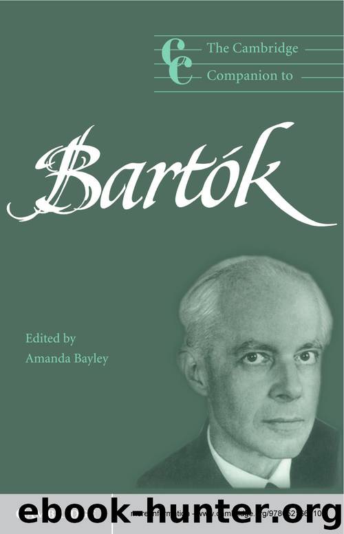 The Cambridge Companion to Bartók (Cambridge Companions to Music) by Amanda Bayley