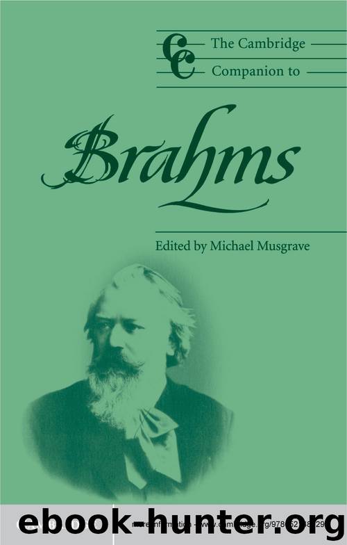 The Cambridge Companion to Brahms (Cambridge Companions to Music) by The Cambridge Companion To Brahms (1999)