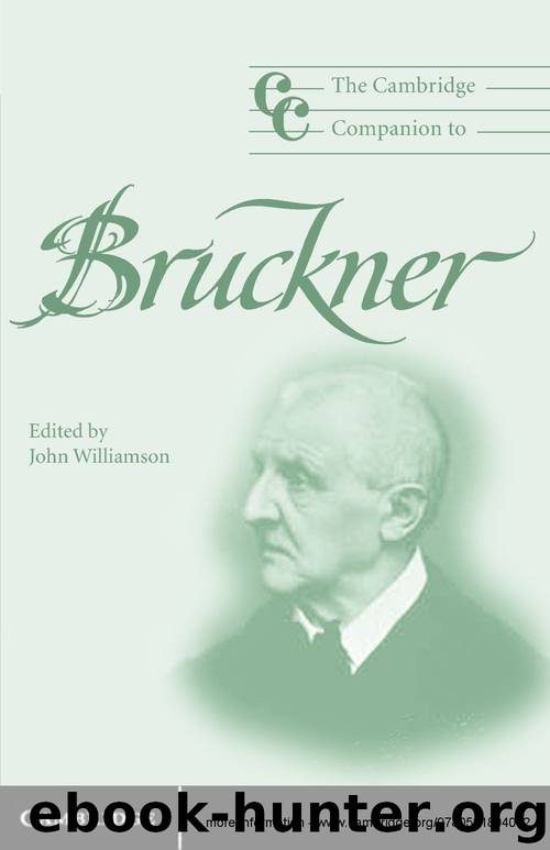 The Cambridge Companion to Bruckner (Cambridge Companions to Music) by The Cambridge Companion to Bruckner (2004)