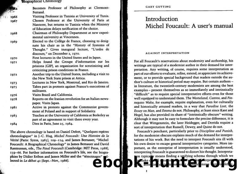The Cambridge Companion to Foucault by Unknown