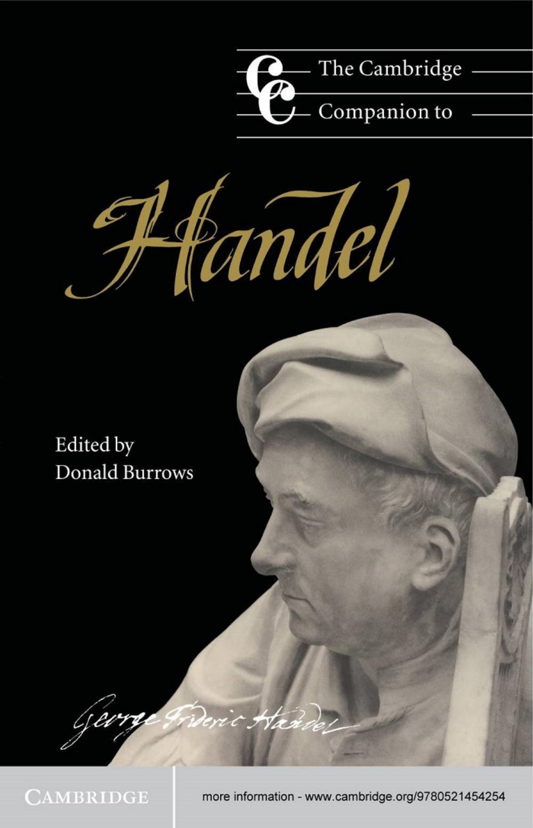 The Cambridge Companion to Handel by Burrows Donald (ed.)