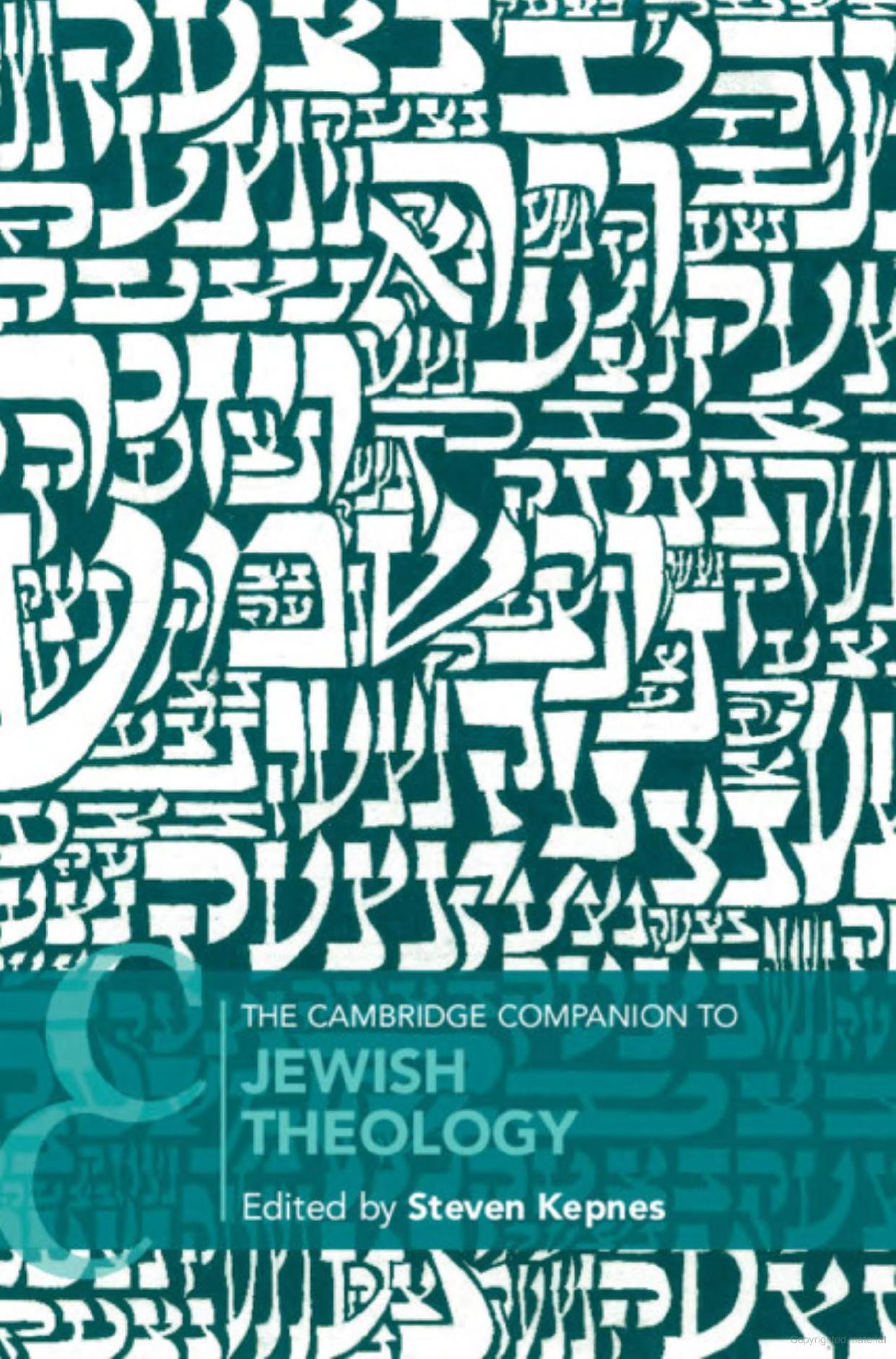The Cambridge Companion to Jewish Theology by Steven Kepnes