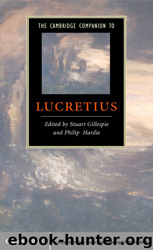 The Cambridge Companion to Lucretius by Stuart Gillespie & Philip Hardie