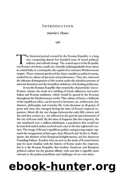 The Cambridge Companion to The Roman Republic by Unknown