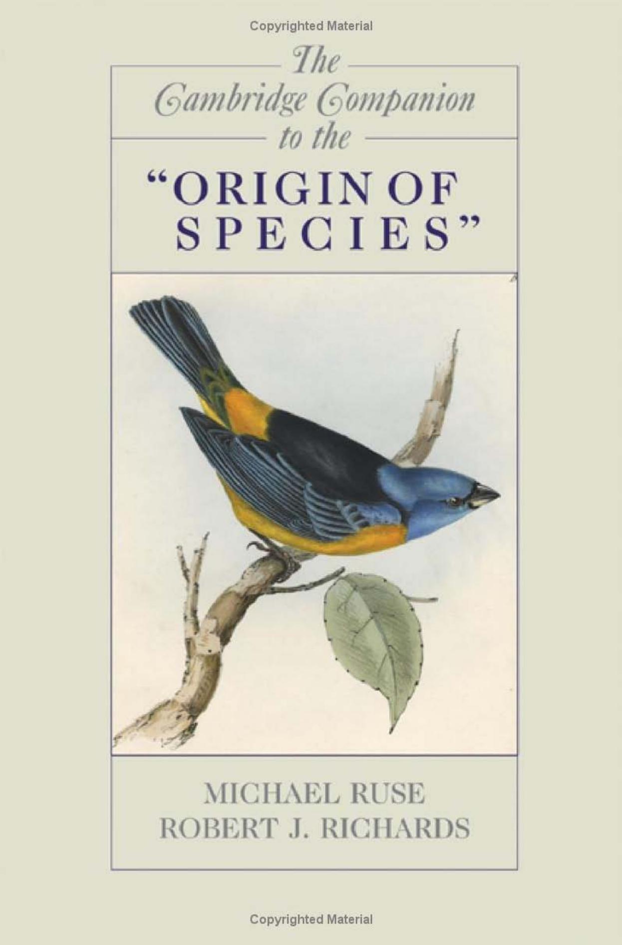 The Cambridge Companion to the 'Origin of Species' (Repost) by Unknow