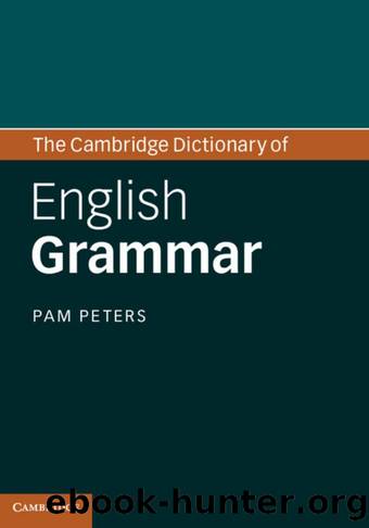 The Cambridge Dictionary of English Grammar by Peters Pam;