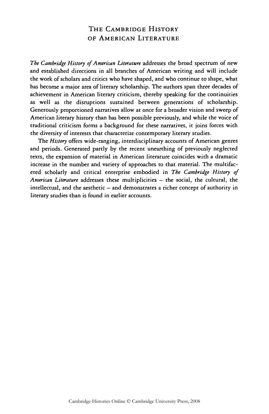 The Cambridge History of American Literature, Volume 7 by Unknown