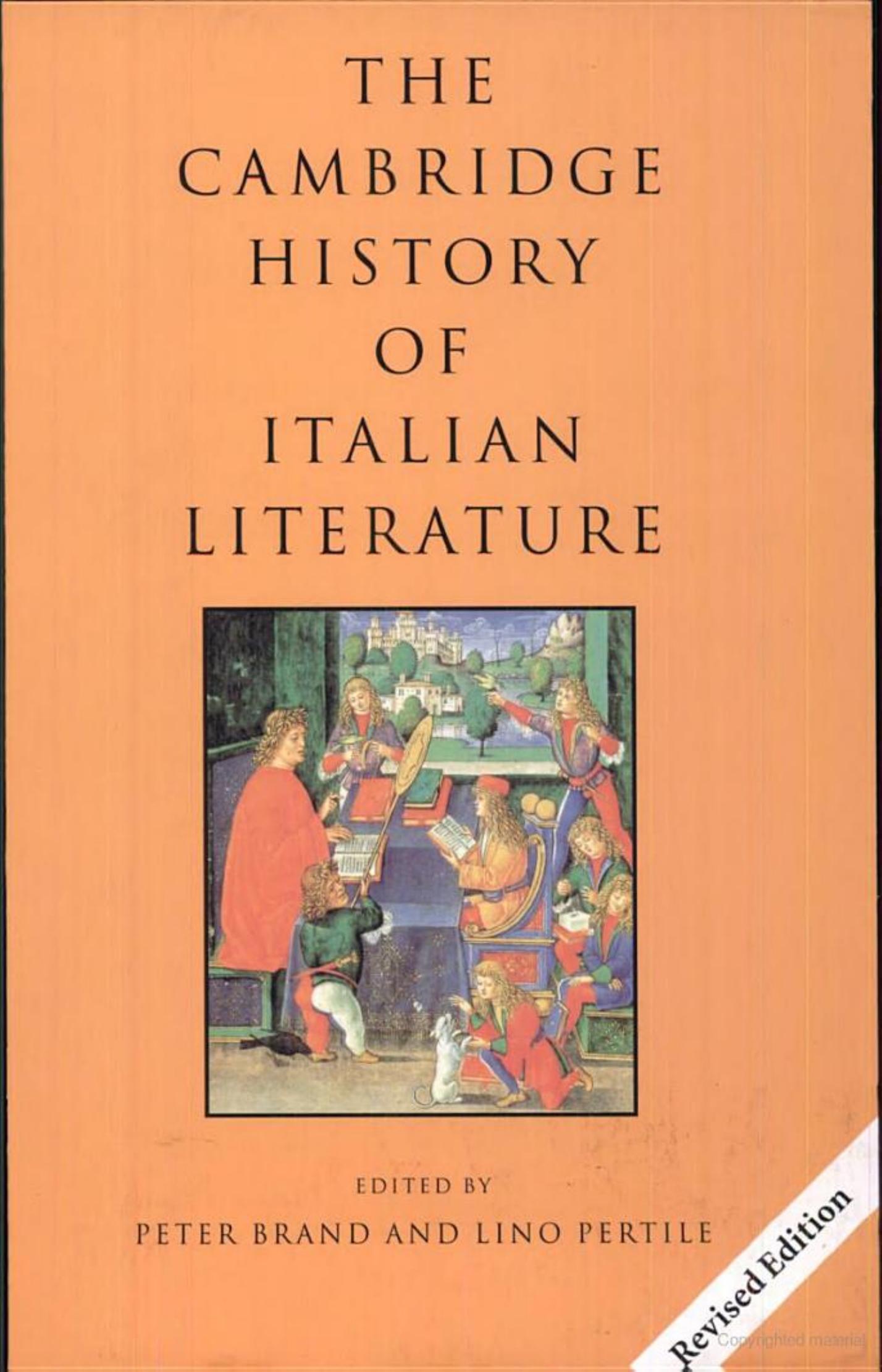 The Cambridge History of Italian Literature by Unknown