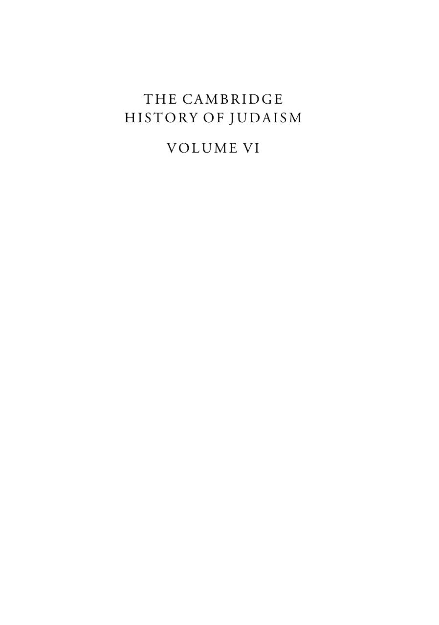 The Cambridge History of Judaism, Volume 6: The Middle Ages: The Christian World by Robert Chazan