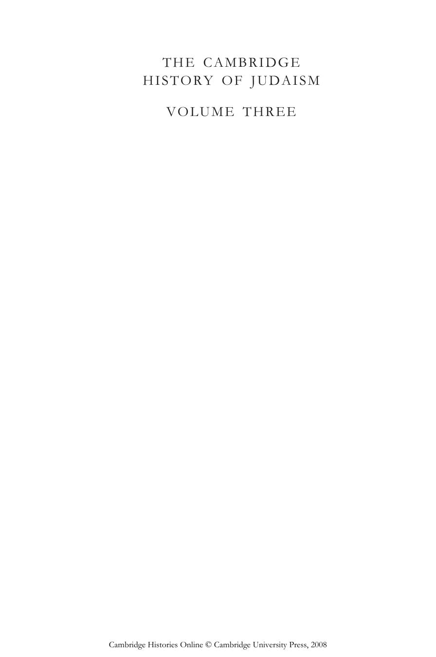 The Cambridge History of Judaism: Volume 3, The Early Roman Period by William Horbury W. D. Davies John Sturdy