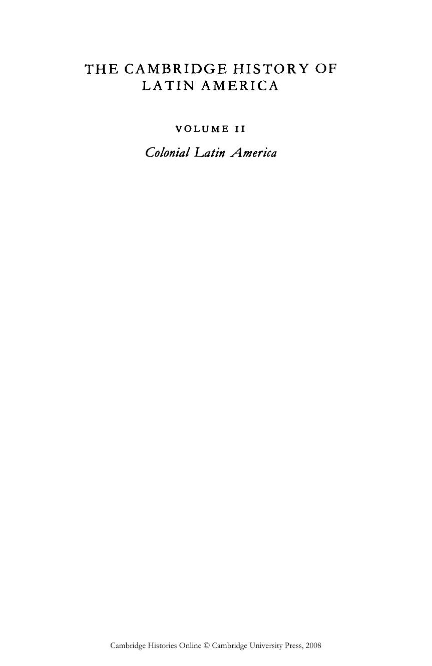 The Cambridge History of Latin America, Volume 2 by Unknown