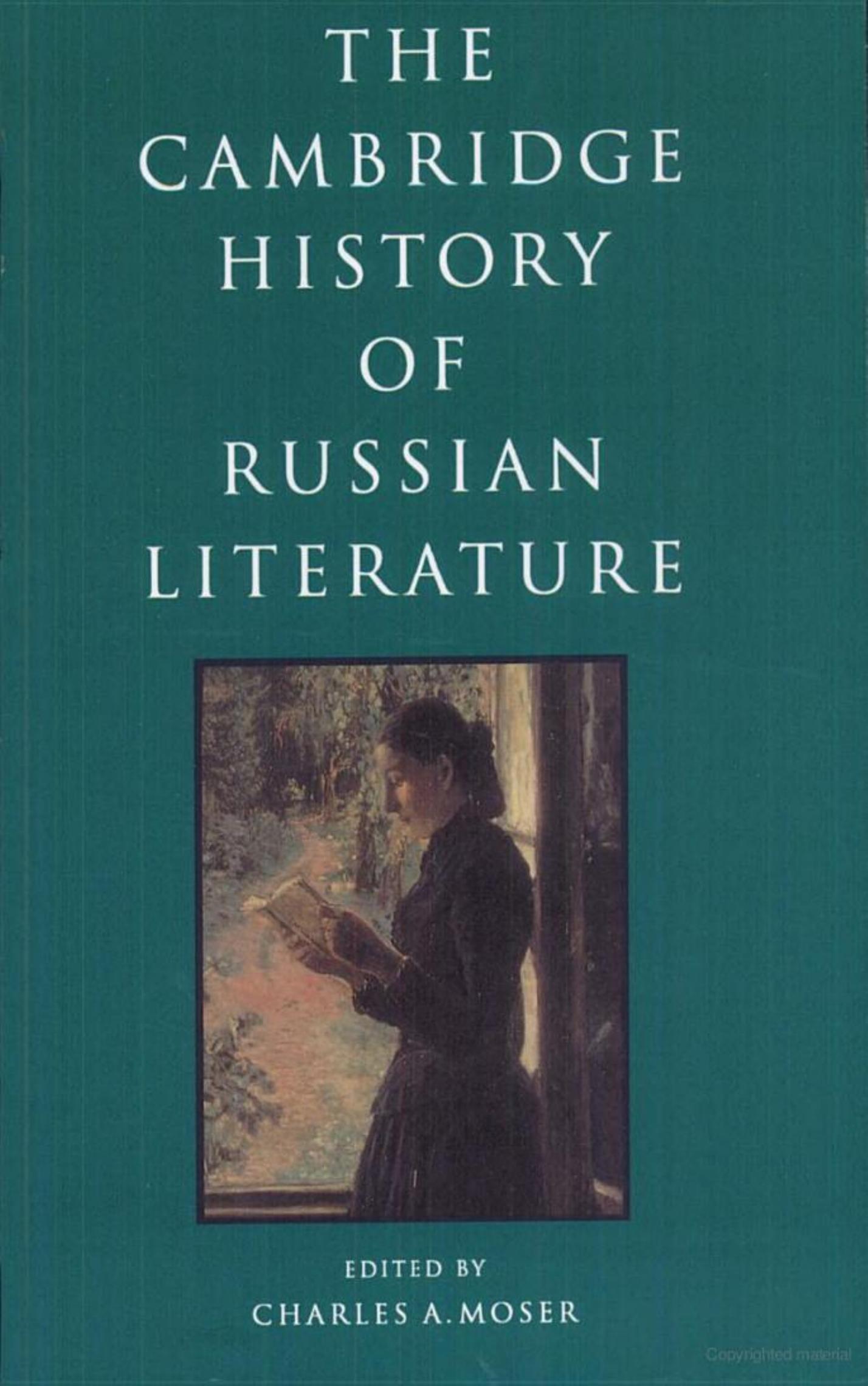 The Cambridge History of Russian Literature by Unknown