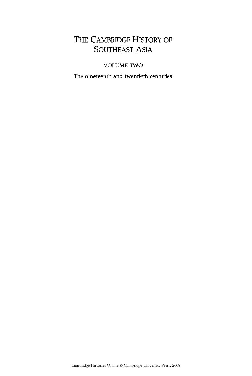The Cambridge History of Southeast Asia, Volume 2 by Unknown