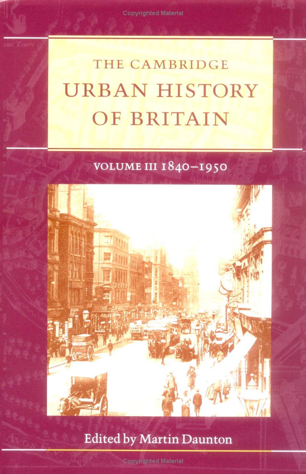 The Cambridge Urban History of Britain, Volume 3 by Unknown