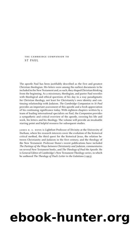 The Cambridge companion to St. Paul by Unknown