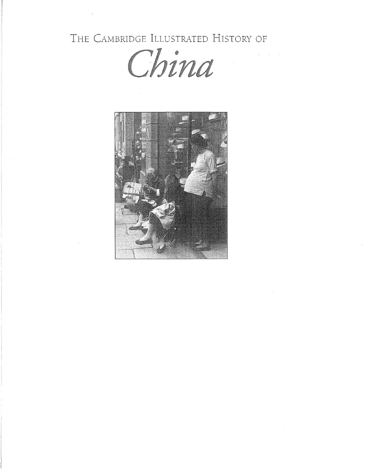 The Cambridge illustrated history of China by Patricia Buckley Ebrey