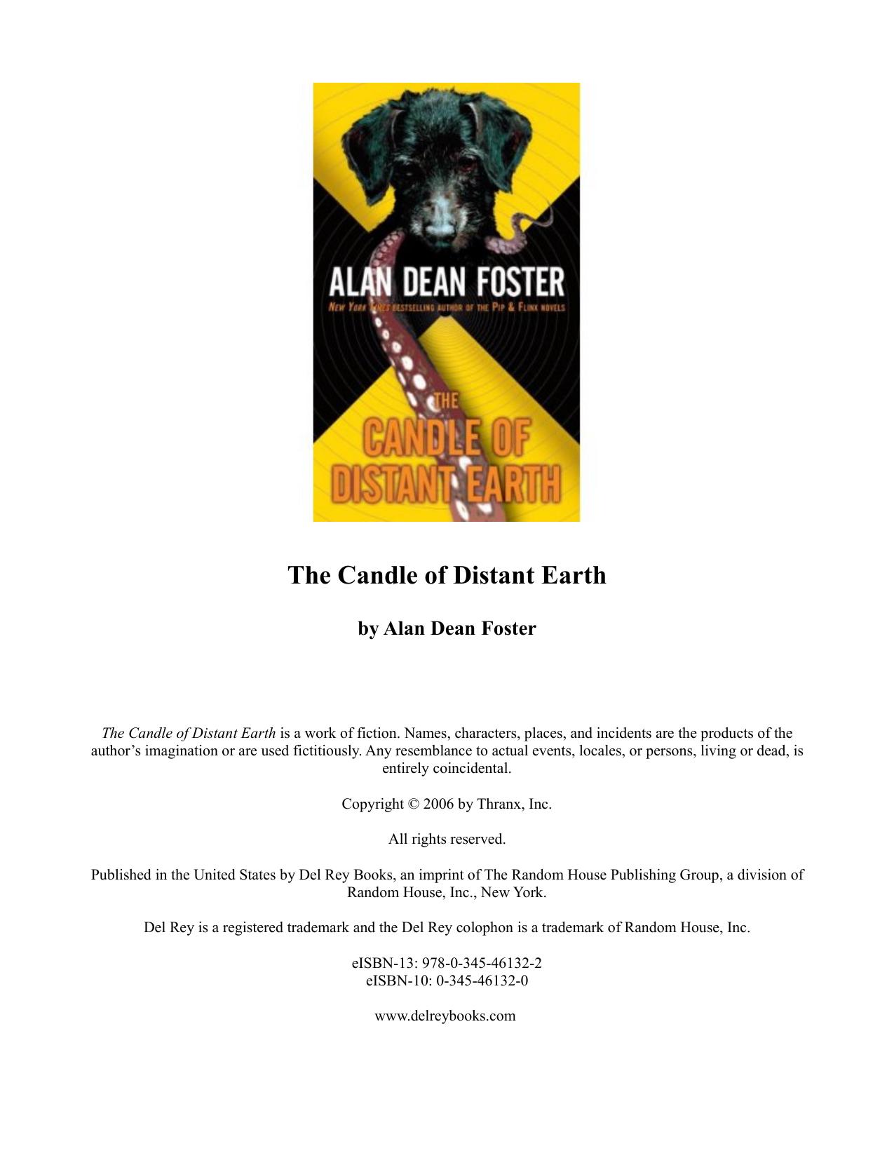 The Candle of Distant Earth by Alan Dean Foster