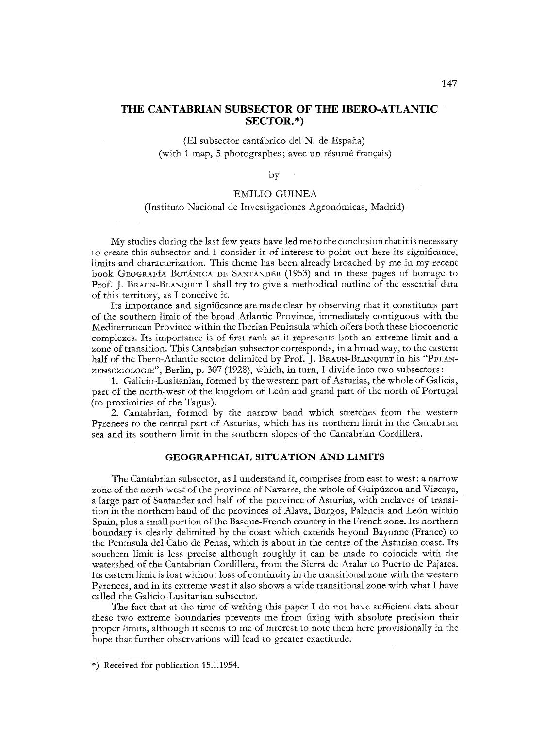 The Cantabrian subsector of the Ibero-Atlantic sector by Unknown
