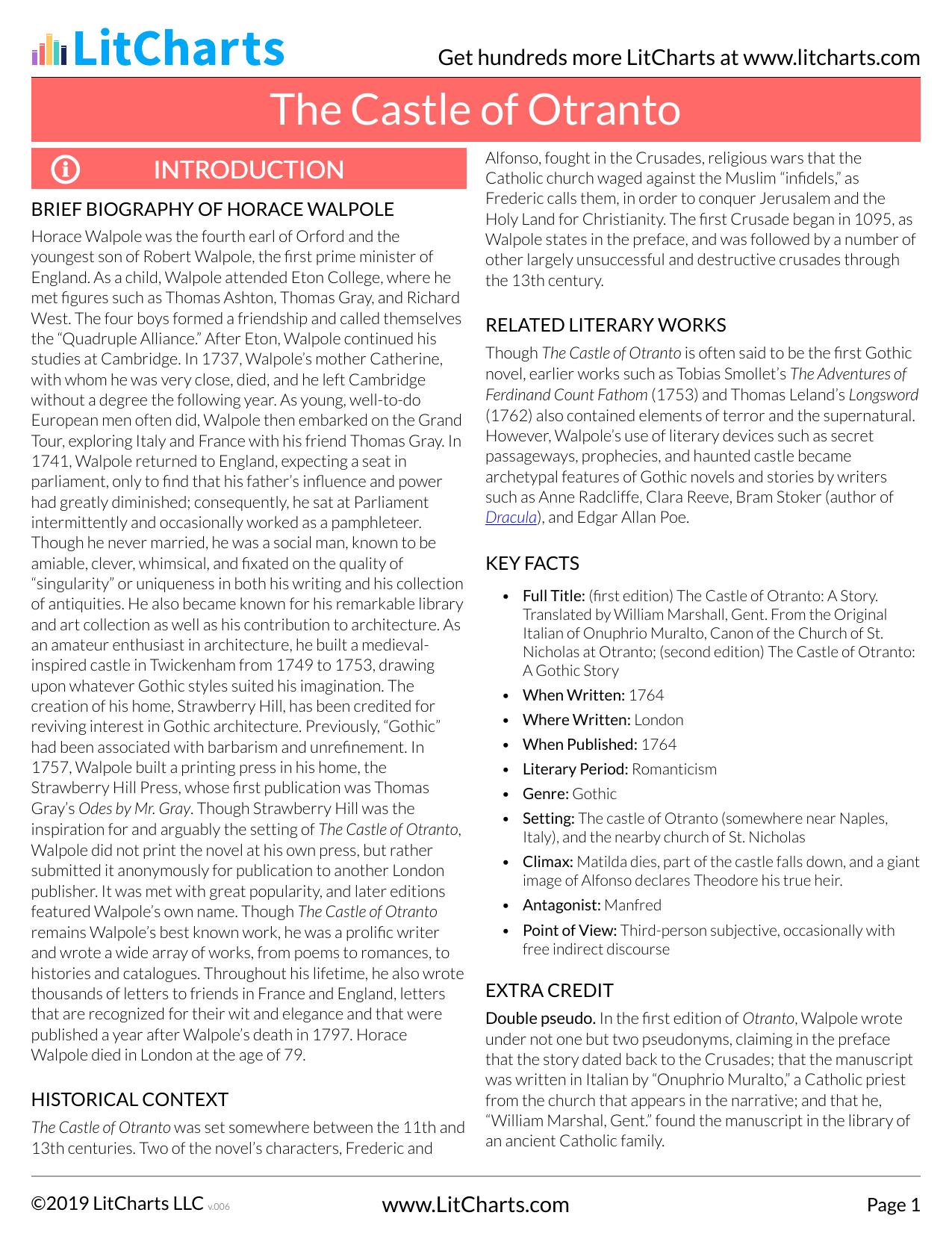 The Castle of Otranto by Unknown