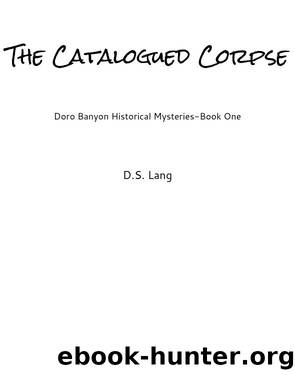 The Catalogued Corpse by D.S. Lang