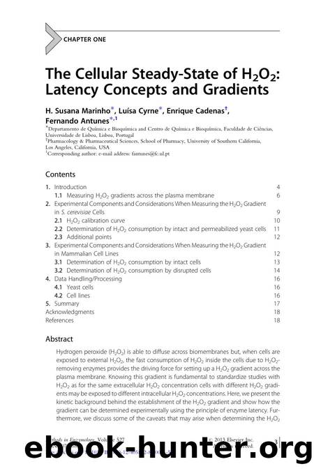 The Cellular Steady-State of H2O2: Latency Concepts and Gradients by H. Susana Marinho & Luísa Cyrne & Enrique Cadenas & Fernando Antunes