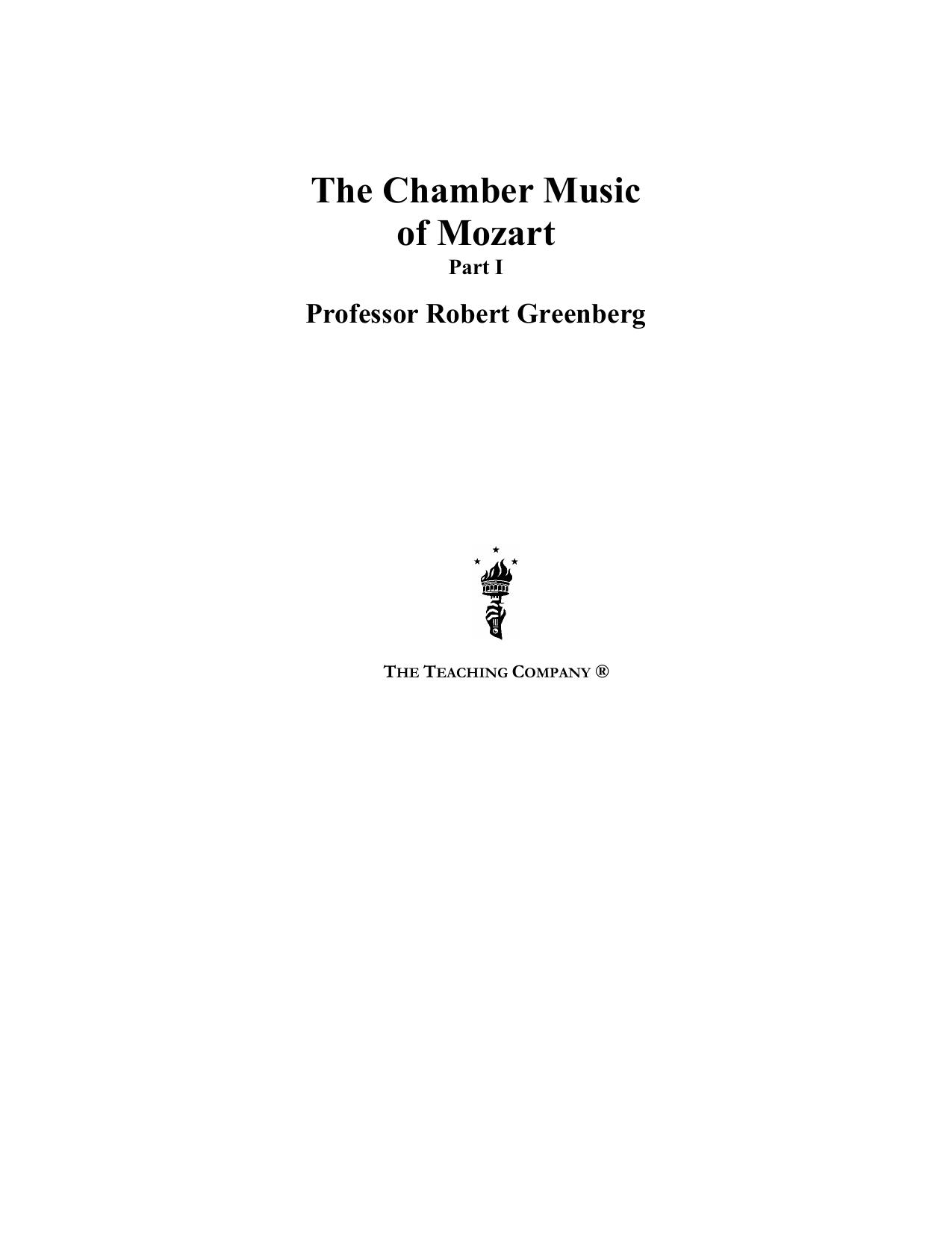 The Chamber Music of Mozart by grayjm