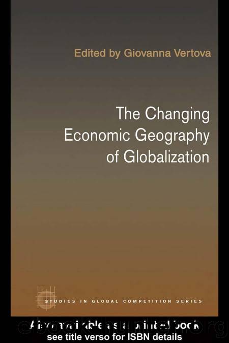 The Changing Economic Geography of Globalization: Reinventing space by Giovanna Vertova (Edt)