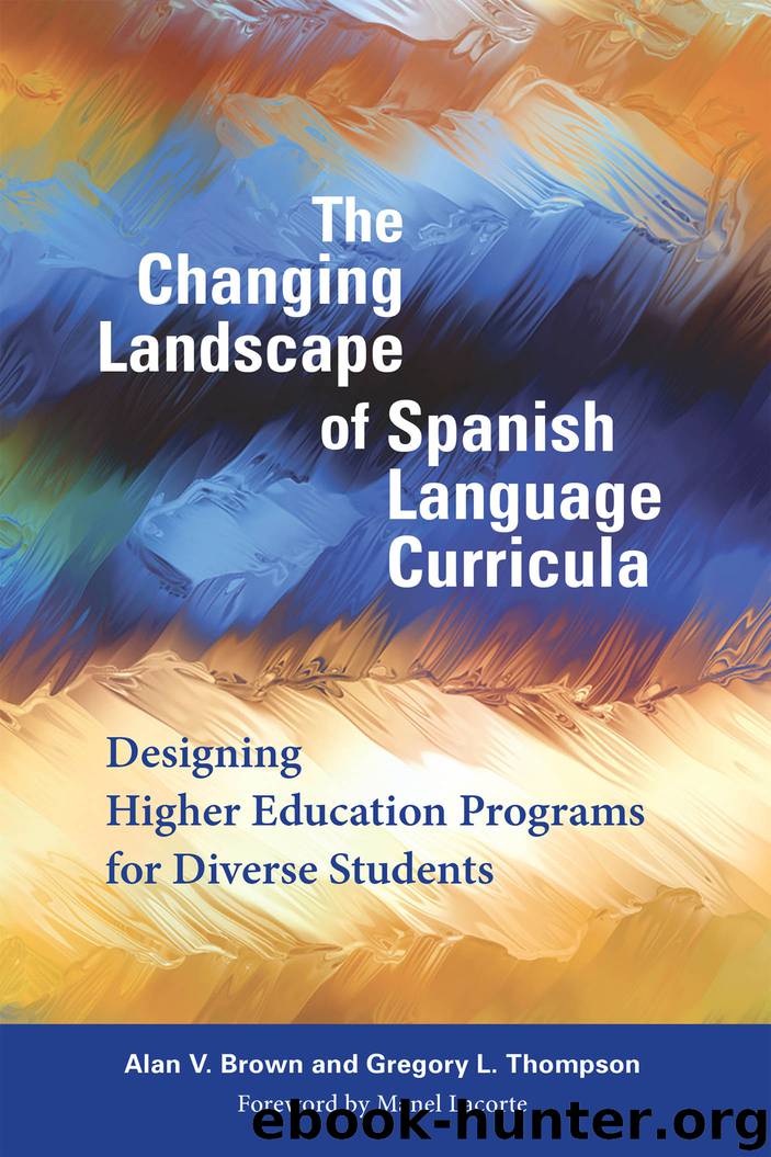 The Changing Landscape of Spanish Language Curricula by Brown Alan V.; Thompson Gregory L.; Lacorte Manel & Gregory L. Thompson