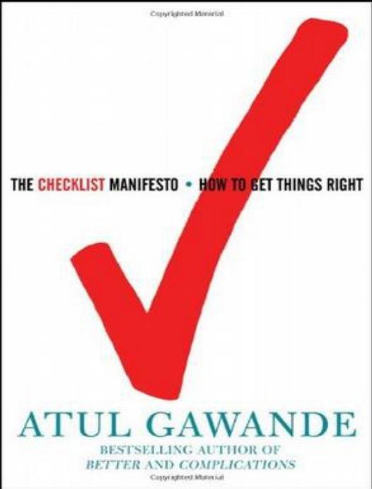 The Checklist Manifesto by Atul Gawande