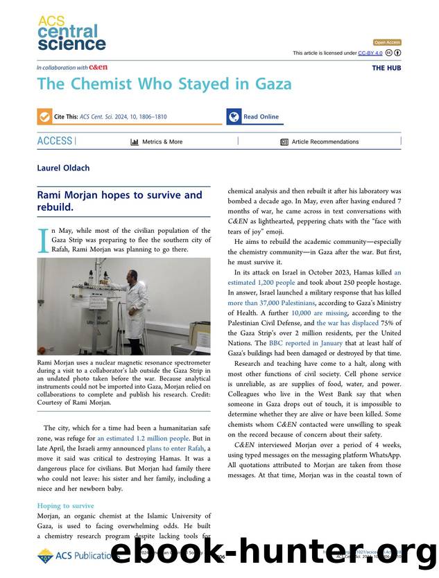 The Chemist Who Stayed in Gaza by Laurel Oldach