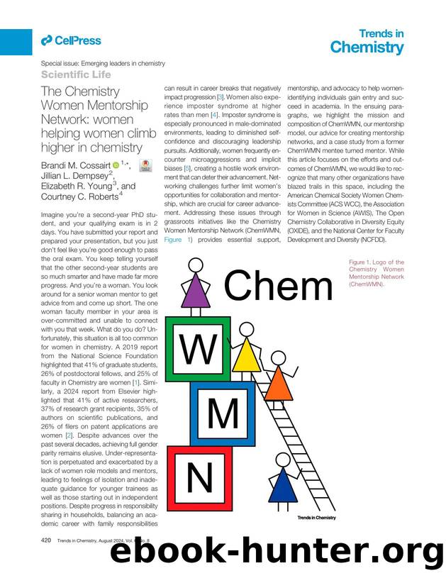The Chemistry Women Mentorship Network: women helping women climb higher in chemistry by Brandi M. Cossairt & Jillian L. Dempsey & Elizabeth R. Young & Courtney C. Roberts