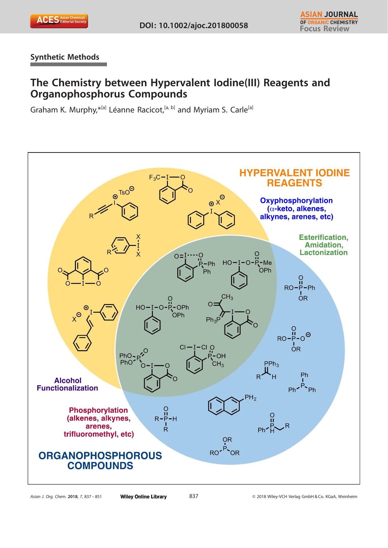 The Chemistry between Hypervalent Iodine(III) Reagents and Organophosphorus Compounds by Unknown