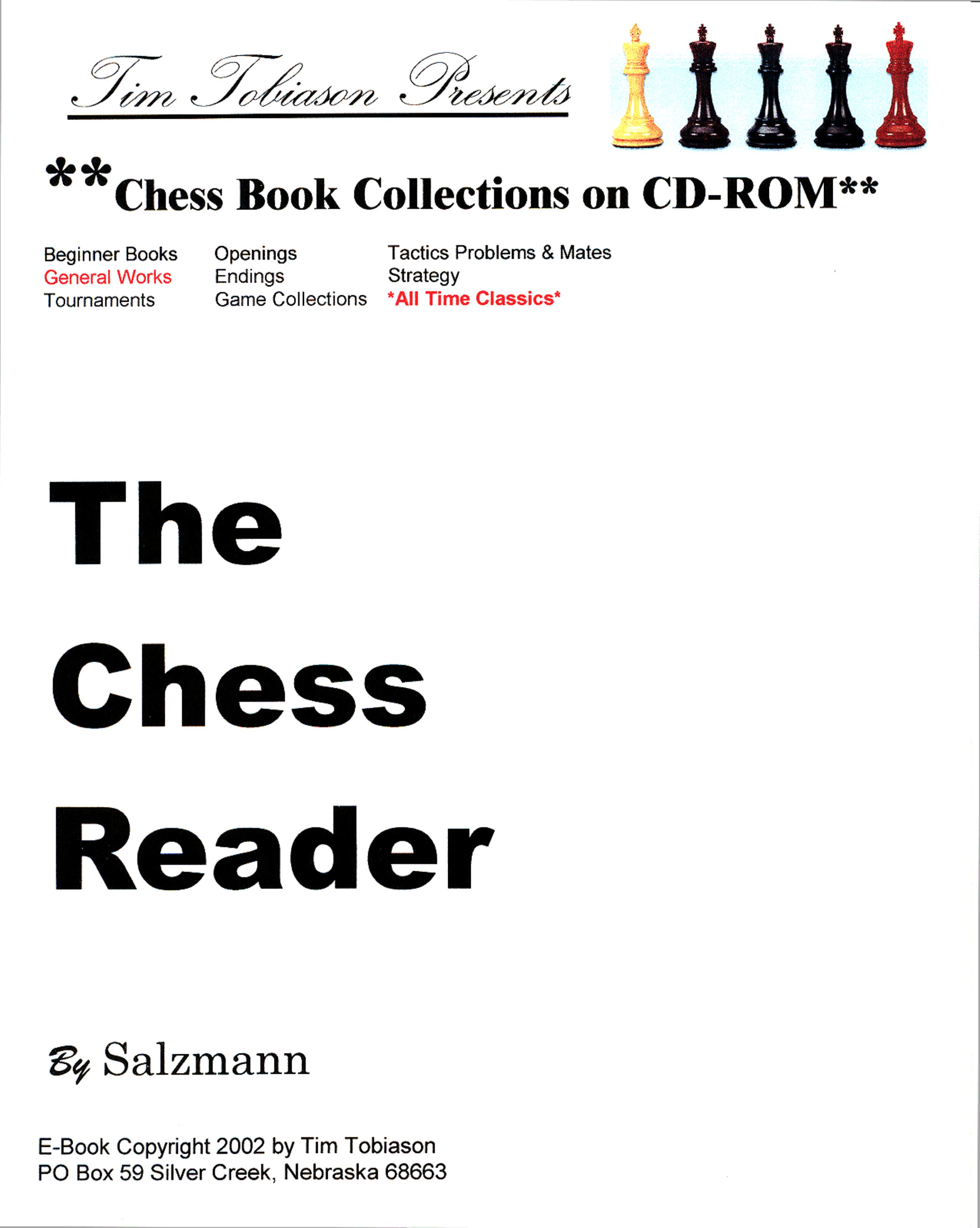 The Chess Reader: The Royal Game in World Literature by Jerome Salzmann