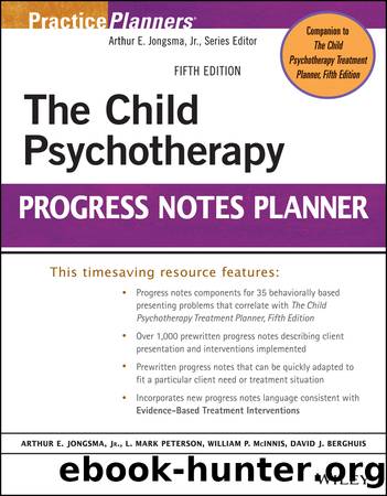The Child Psychotherapy Progress Notes Planner by unknow