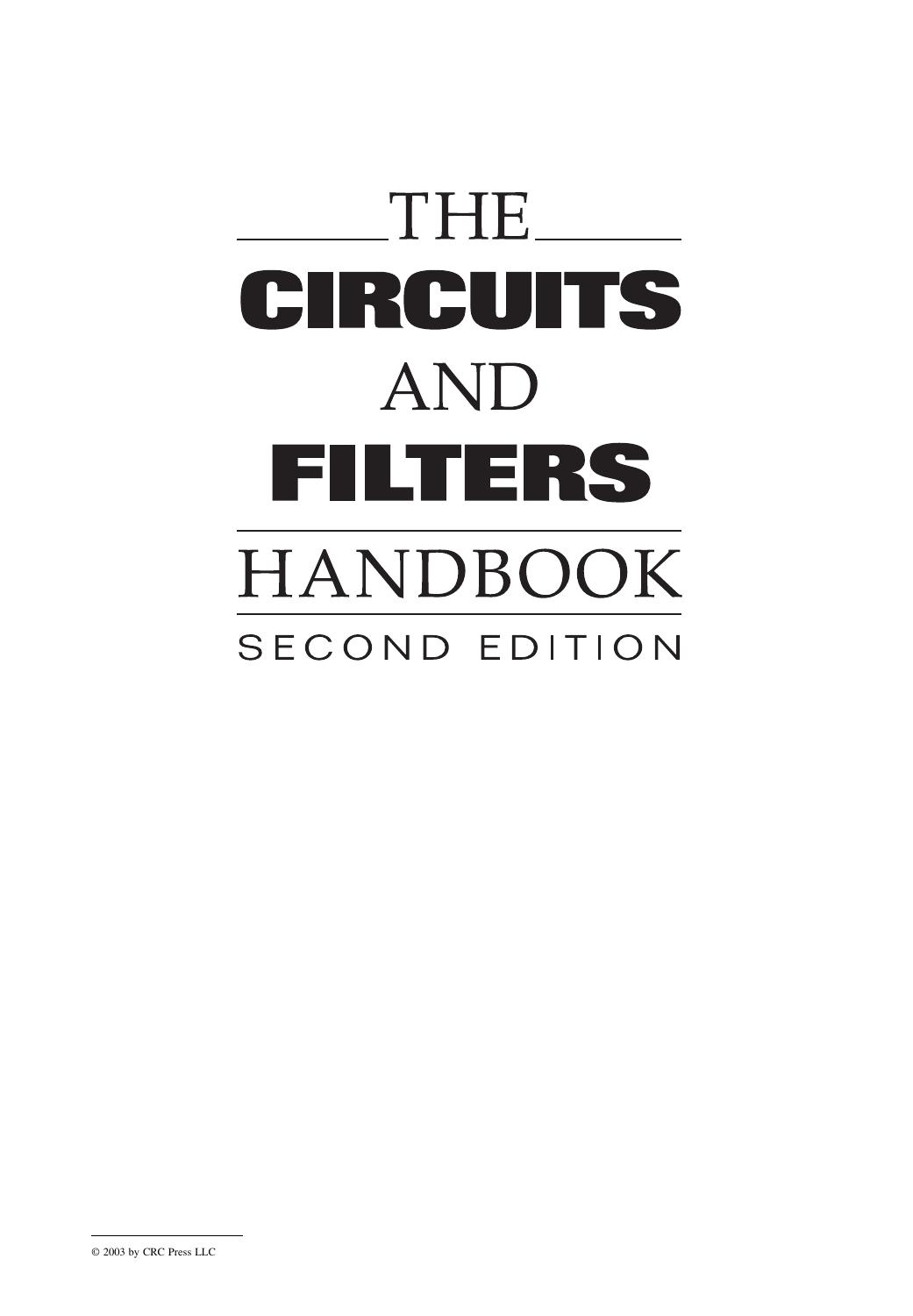 The Circuits and Filters Handbook by Mohammad Ilyas Hussein T. Mouftah