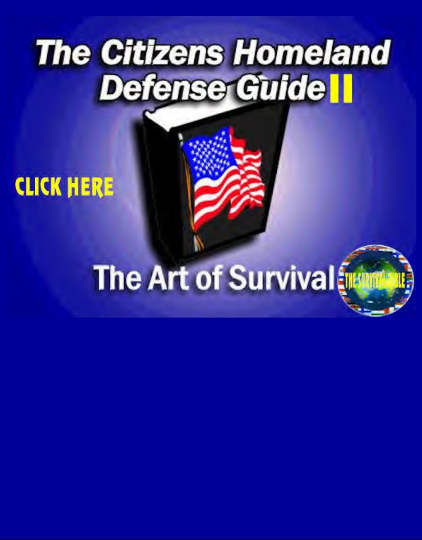 The Citizens Homeland Defense Guide II.Gas Masks, Anthrax and Chemical Biological Warfare by The Art Of Survival