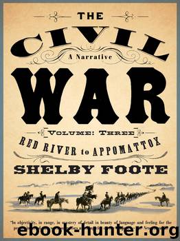 The Civil War: A Narrative: Volume 3: Red River to Appomattox by Shelby Foote