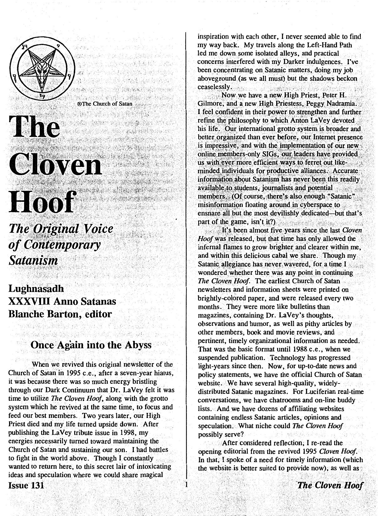 The Cloven Hoof, Issue 131 by Unknown