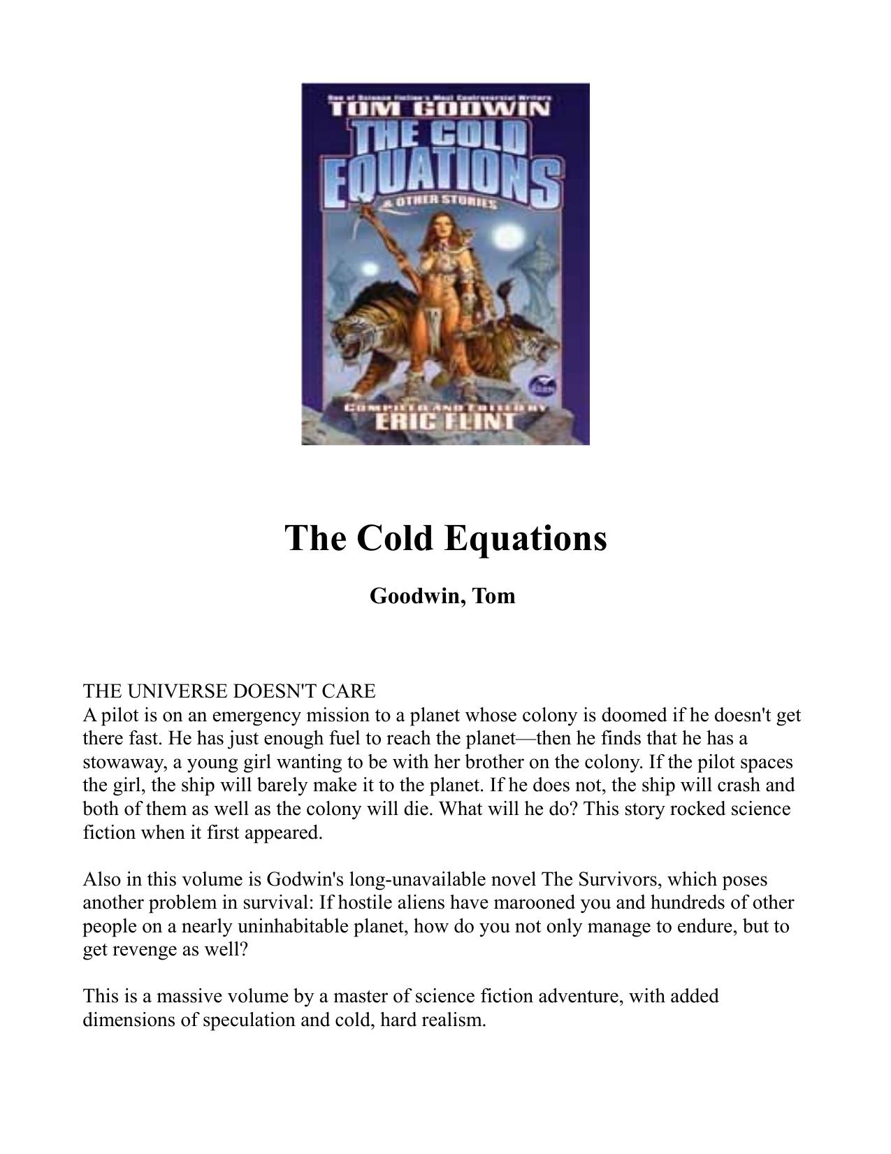 The Cold Equations by Tom Godwin