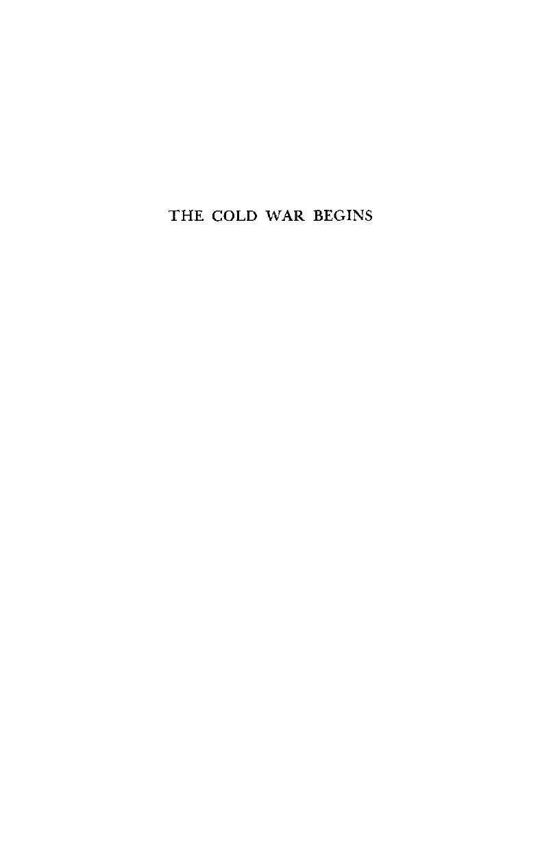 The Cold War Begins: Soviet-American Conflict Over East Europe by Lynn Etheridge Davis