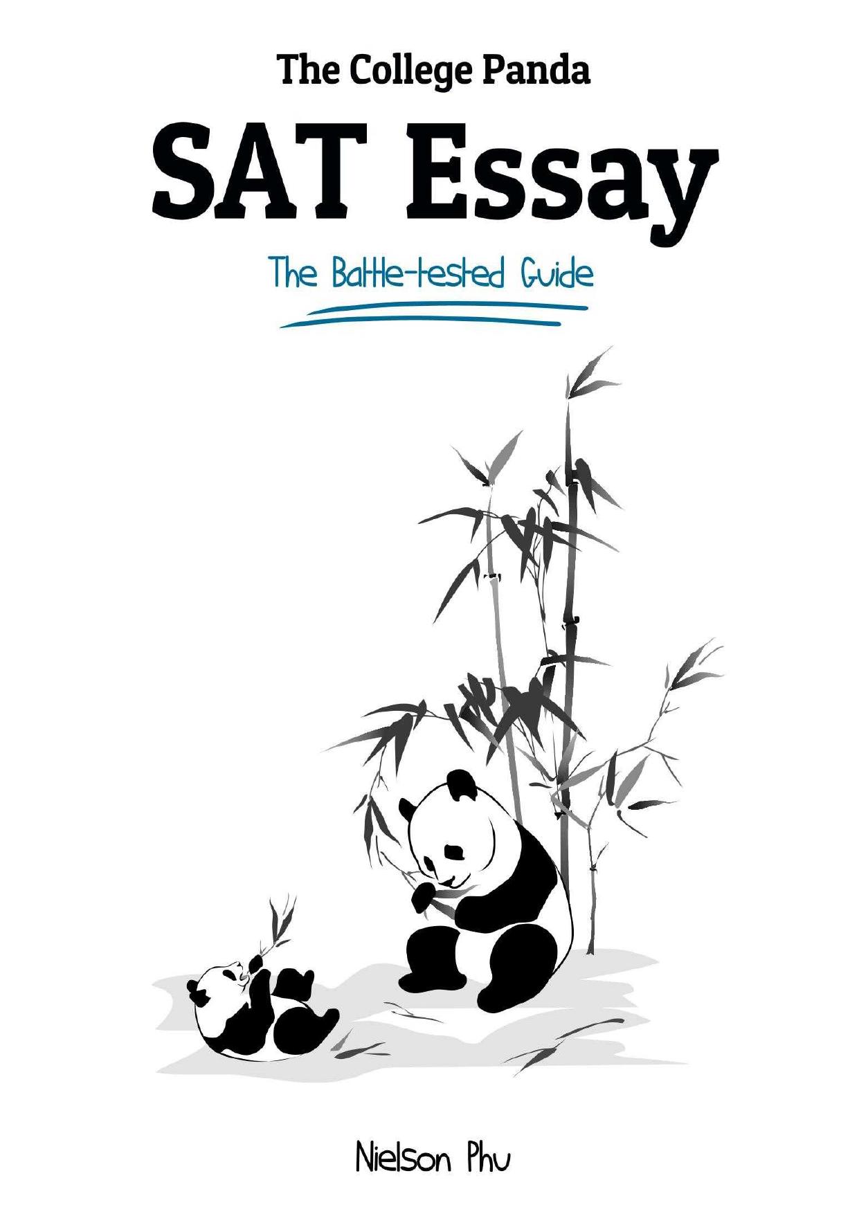 The College Panda’s SAT Essay: The Battle-tested Guide for the New SAT 2016 Essay by Nielson Phu