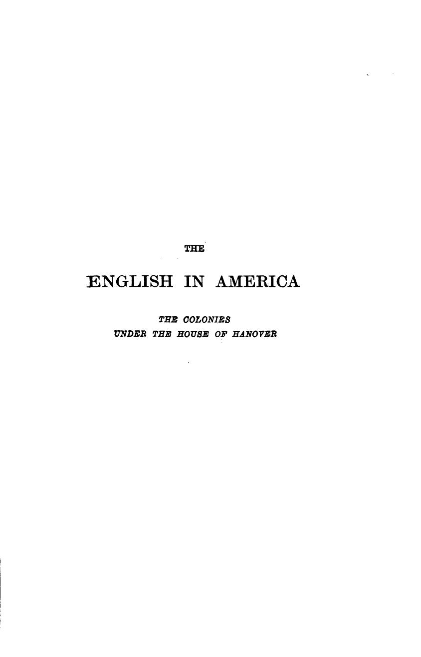 The Colonies under the House of Hanover by John Adam Doyle