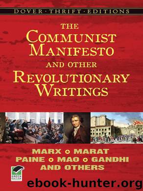 The Communist Manifesto and Other Revolutionary Writings by Unknown