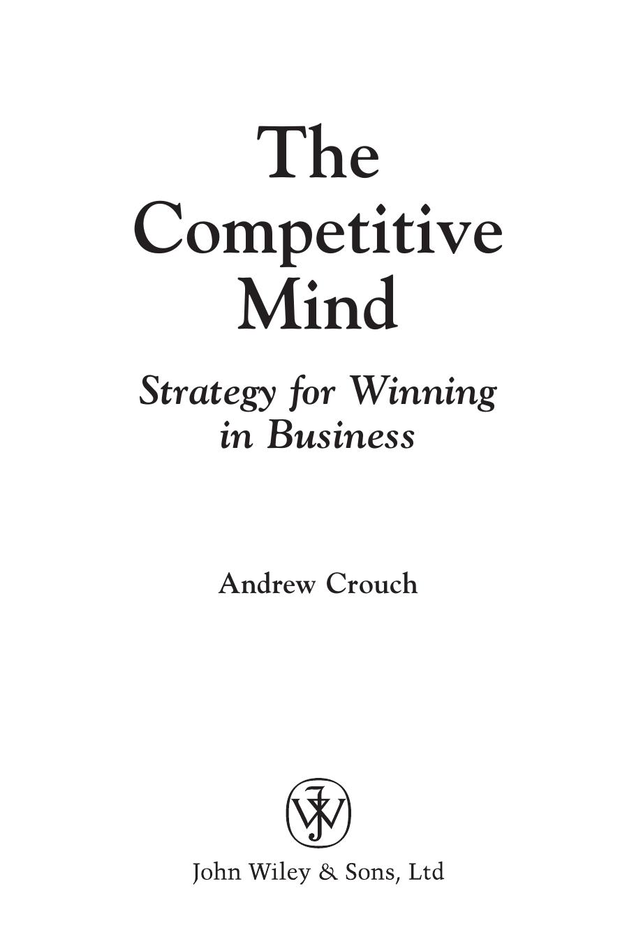 The Competitive Mind: Strategy for Winning in Business by Andrew Crouch