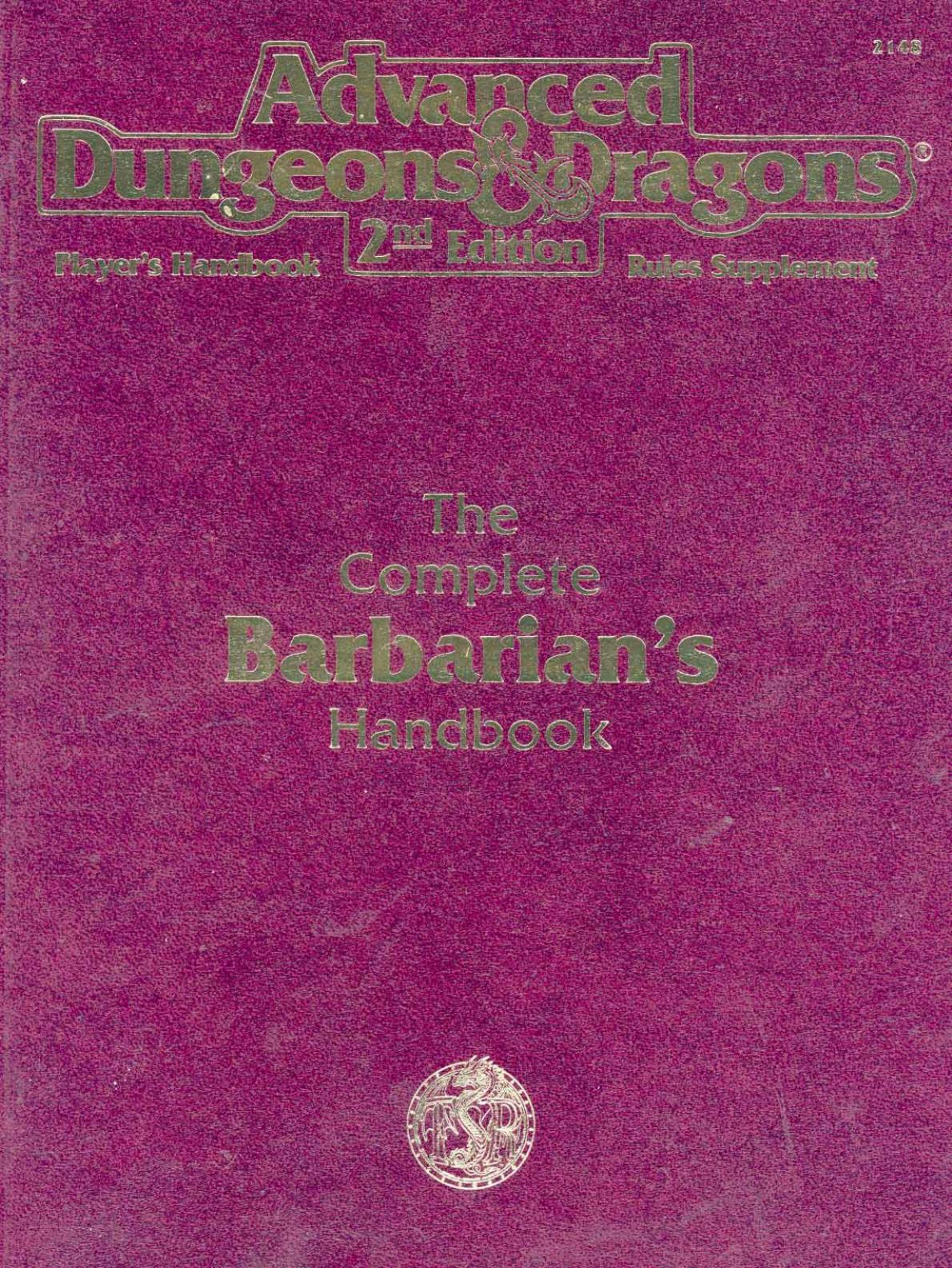 The Complete Barbarian's Handbook by 2nd Edition