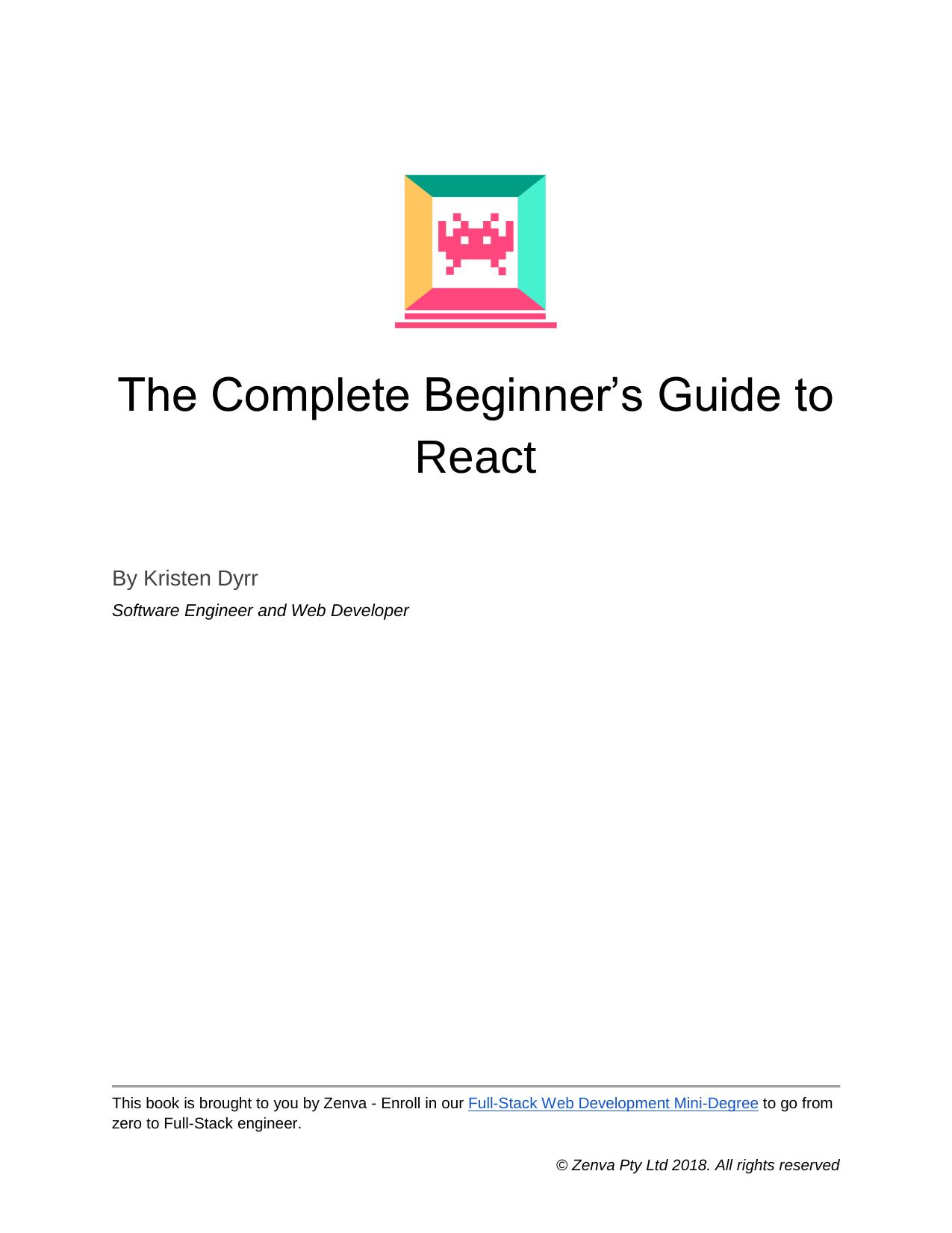 The Complete Beginners Guide to React Dyrr by Courtney Williams
